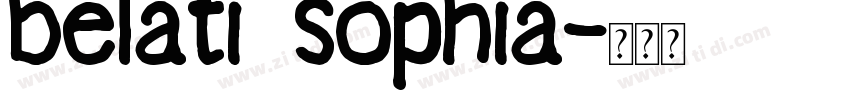 belati sophia字体转换